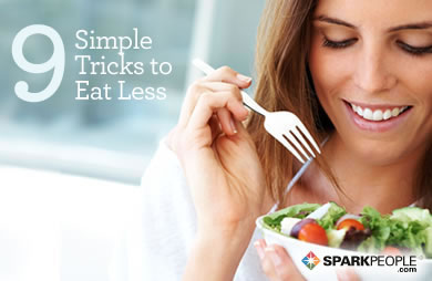 9 Simple Tricks To Eating LESS!