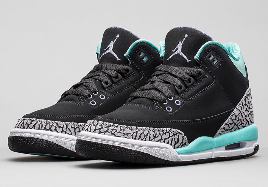 black and turquoise jordans