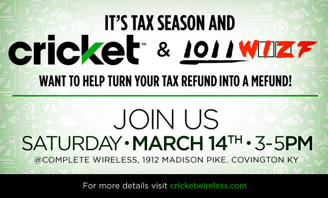 Cricket Wireless TaxTime 3/14
