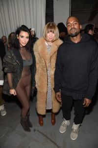 Kim Kardashian, Anna Wintour, and Kanye West at adidas event