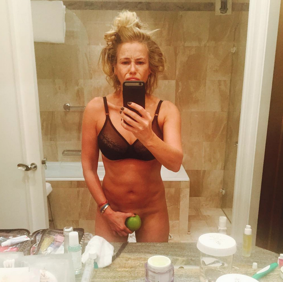 Chelsea Handler With Apple