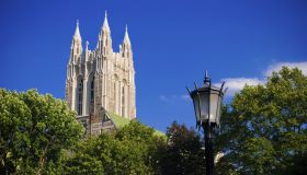 'Gasson Hall on Boston College campus in Chestnut Hill, MA'