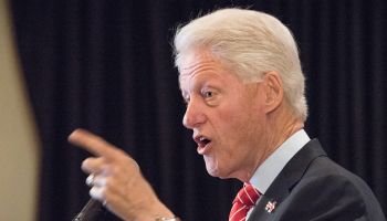 Bill Clinton campaigns for Hillary in New York City. In...