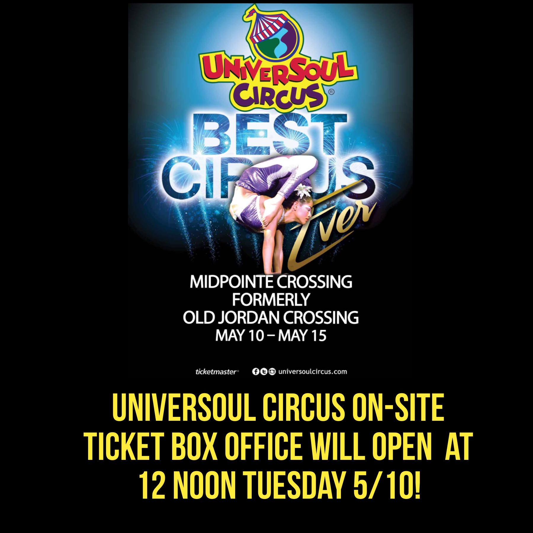 ONSITE Opening to UniverSoul Circus Ticket Sales 100.3