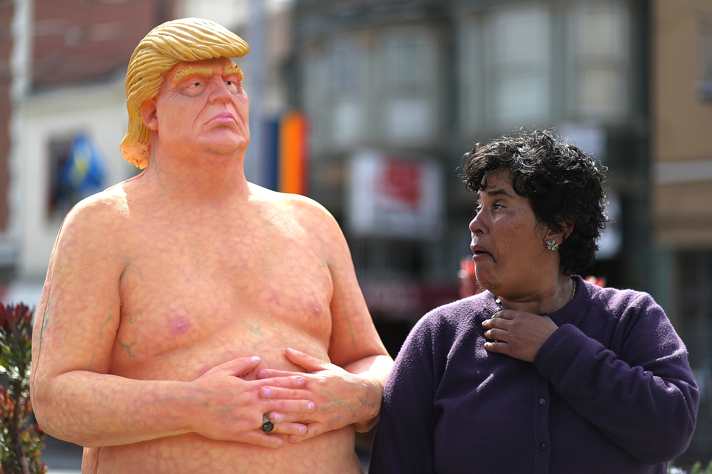 Naked Donald Trump Statues Appear In Various U.S. Cities