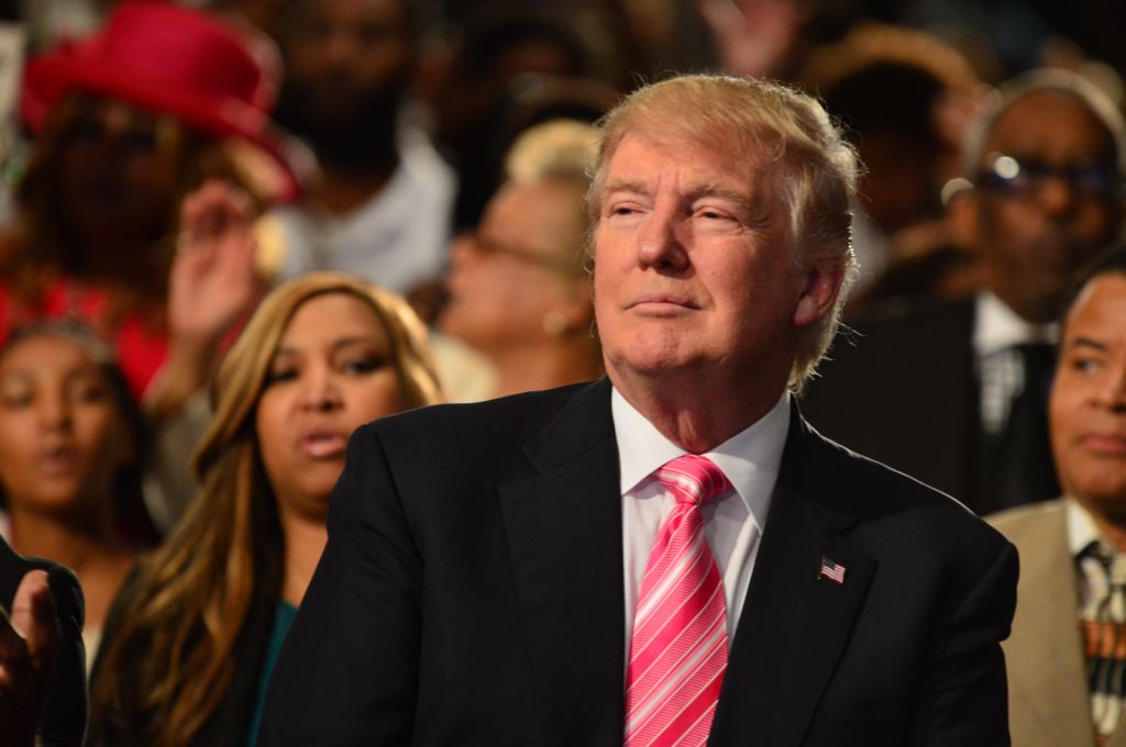 Donald Trump's Visit To Detroit Church