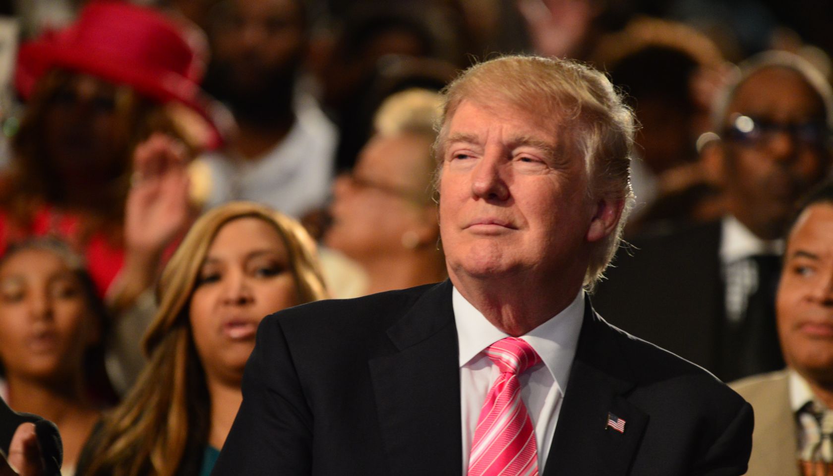 Donald Trump's Visit To Detroit Church