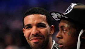 Drake courtside, 2012 NBA All-Star Game