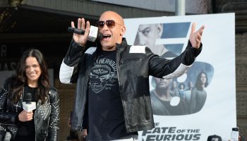 Vin Diesel And Michelle Rodriguez Visit Washington Heights On Behalf Of 'The Fate Of The Furious'
