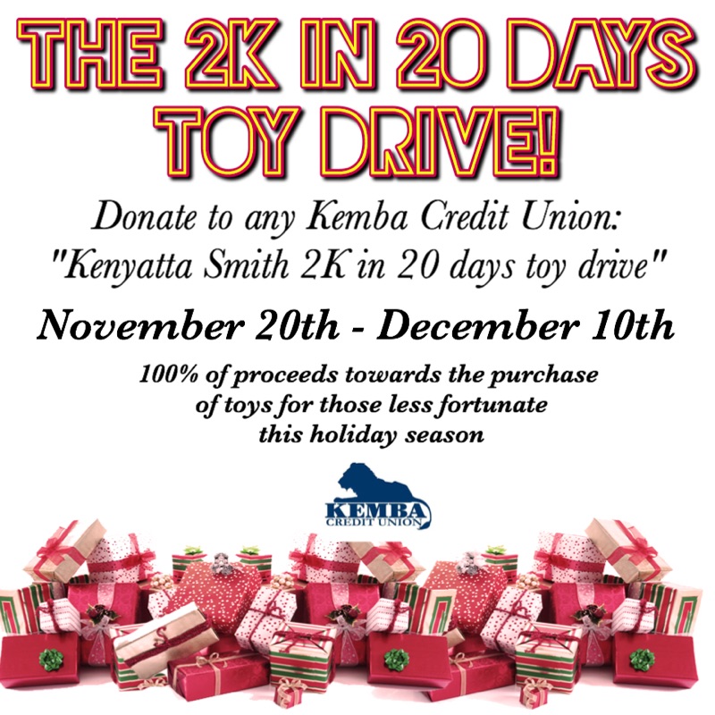 2K in 20 days toy drive