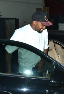 Kanye West leaves Matsuhisa Sushi restaurant in Beverly Hills