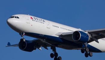 Delta Airlines Airbus A330-200 airplane with registration...