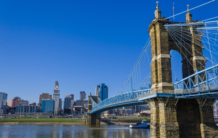 Cityscape of Cincinnati, Ohio, USA