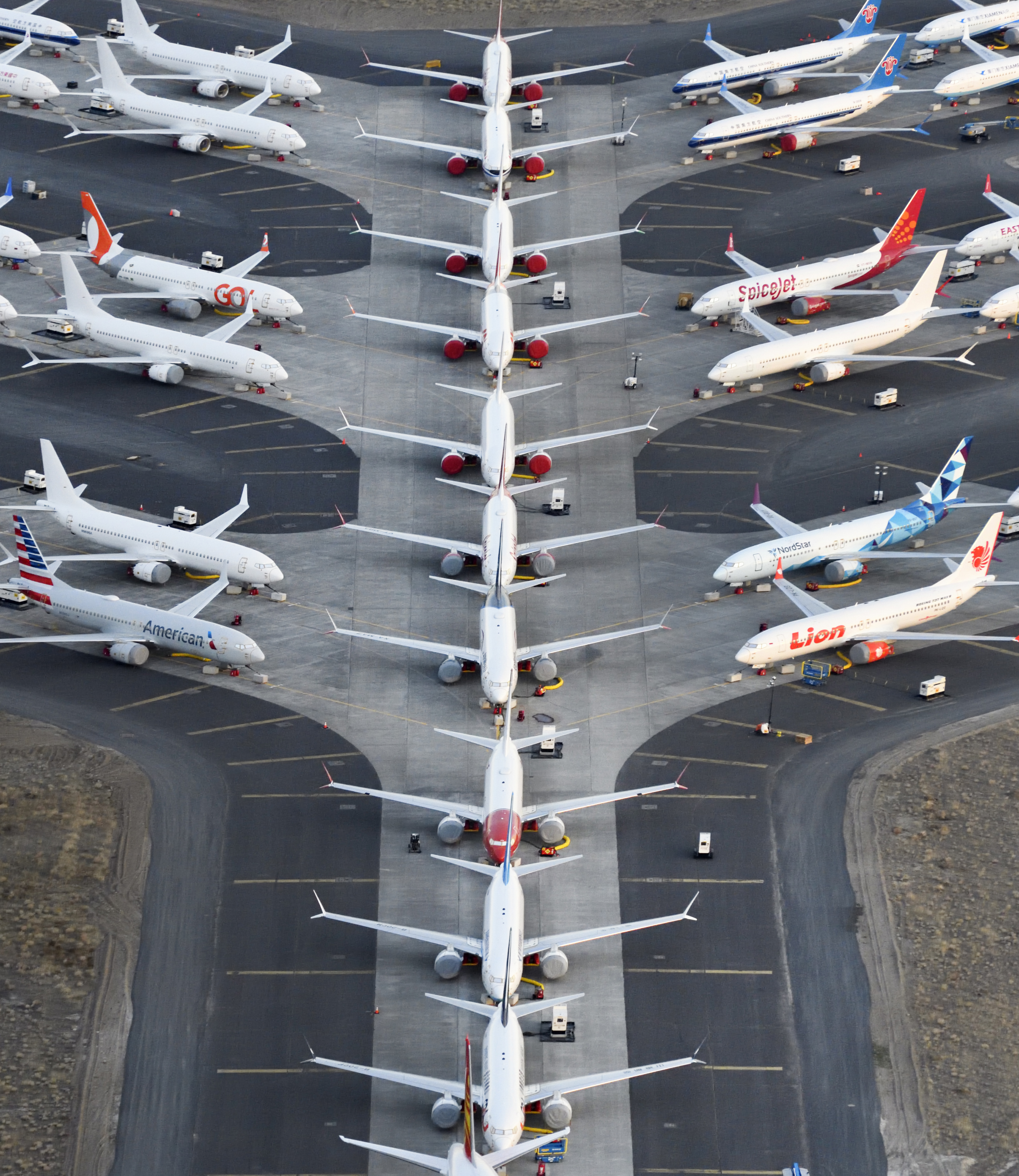 Grounded Boeing 737 MAX Aircraft