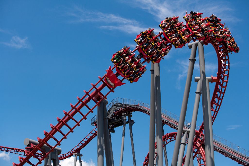 Kings Island Firehawk Rollercoaster