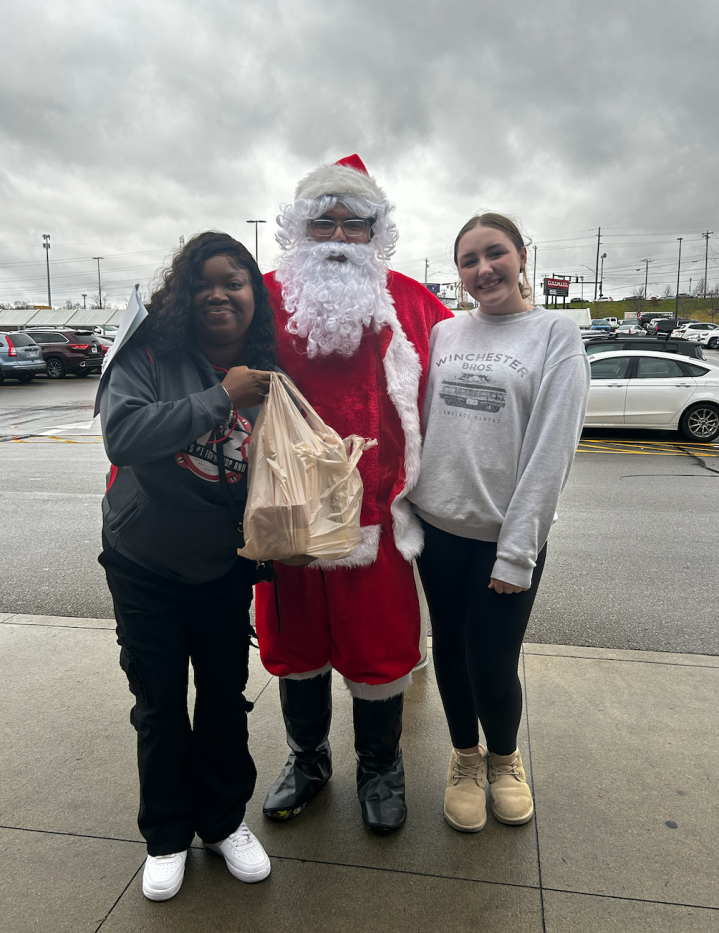 Nella, Santa, and a Fan