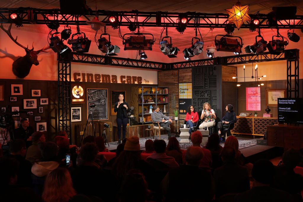 2024 Sundance Film Festival - Cinema Cafe With Carla Gutierrez, Lucy Lawless And Lana Wilson