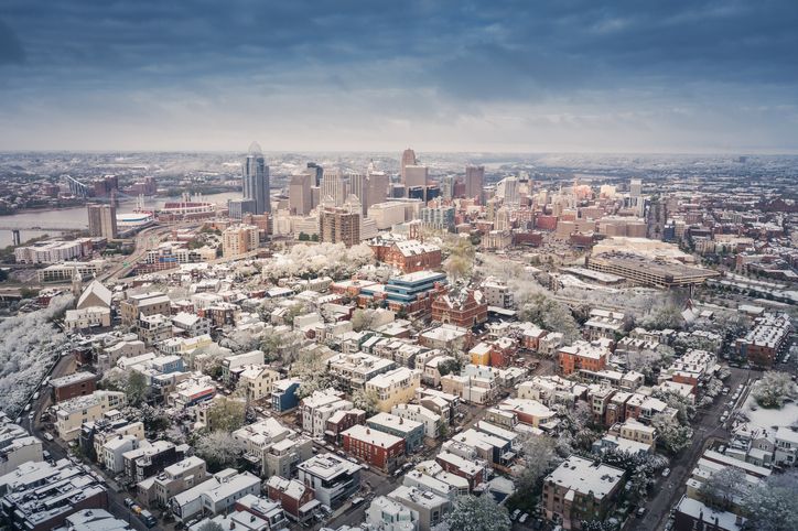 Cincinnati and mount Adams