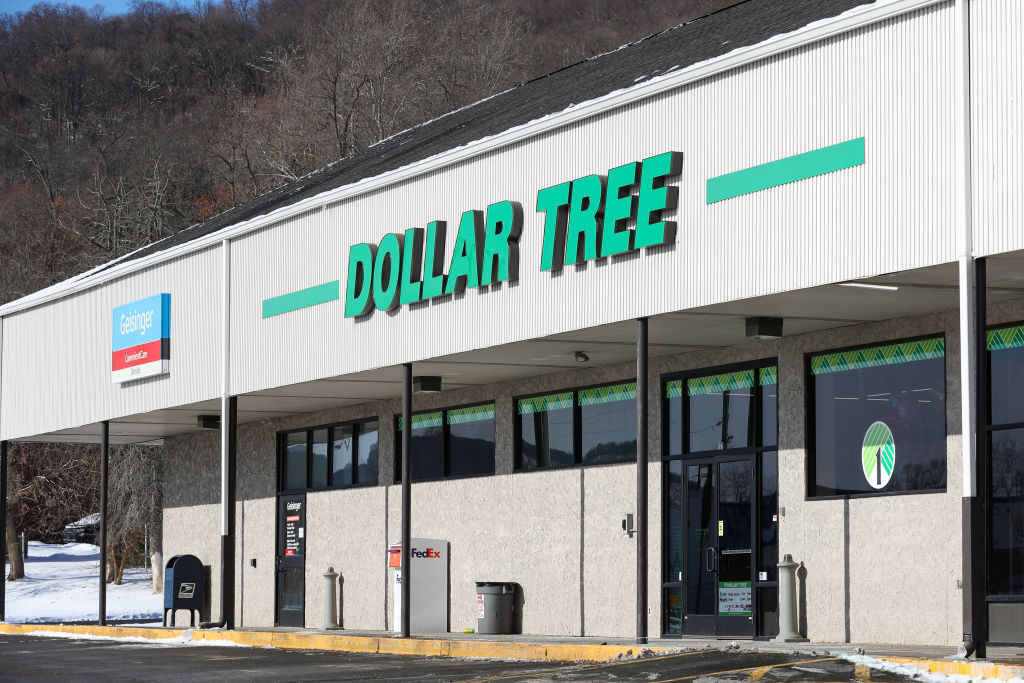 An exterior view of a Dollar Tree store in Danville,...