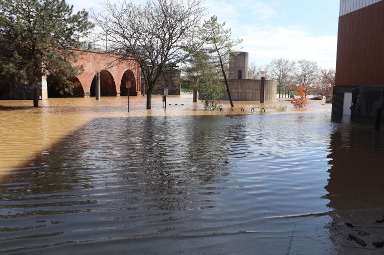 2025 Ohio River Flooding Downtown Cincinnati