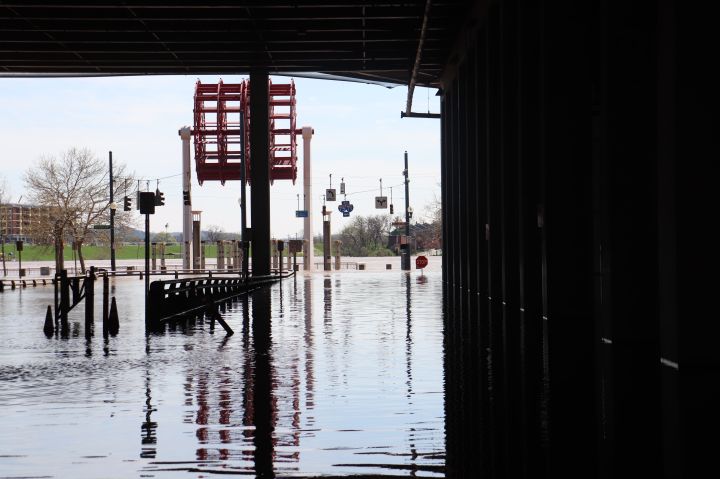 2025 Ohio River Flooding Downtown Cincinnati