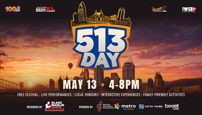 2026 513 Day Festival Graphic Radio One Cincinnati