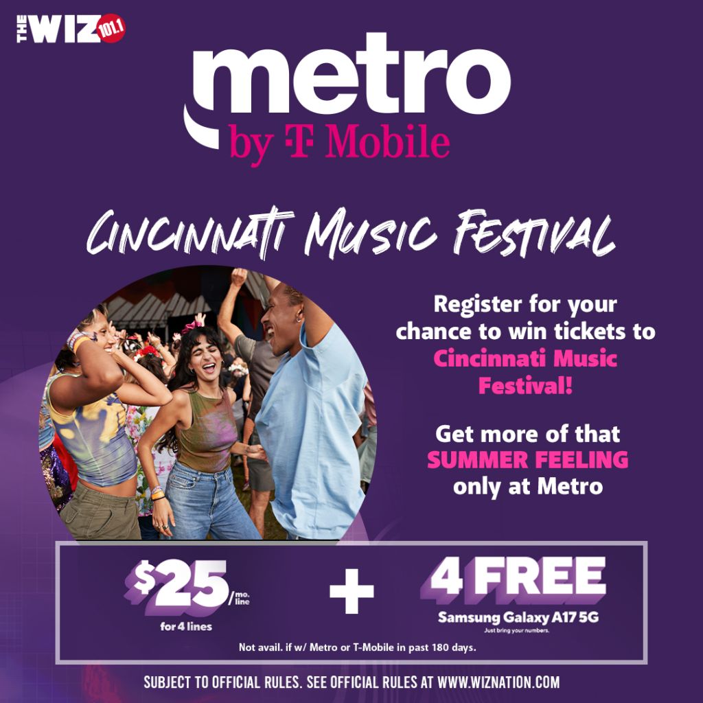 Metro by T-Mobile Cincinnati Music Festival 2026 WIZF-FM