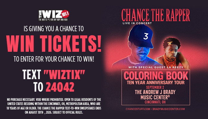 Chance the Rapper live in concert with special guest La Reezy, promoting his Coloring Book 10-year anniversary tour.